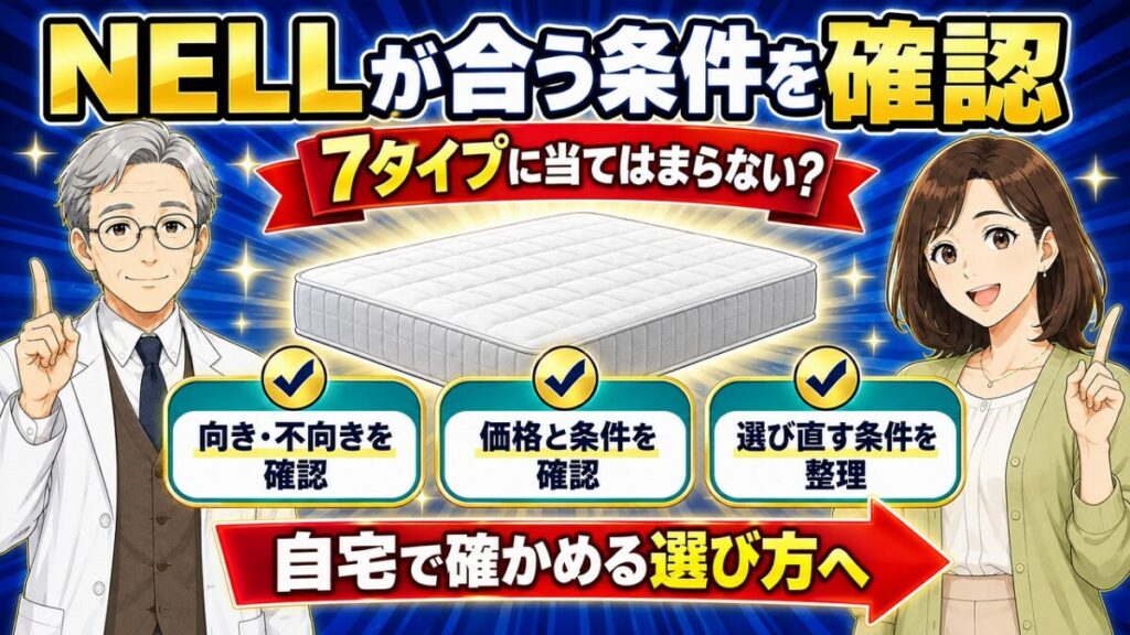 NELLマットレスで後悔する人7タイプ