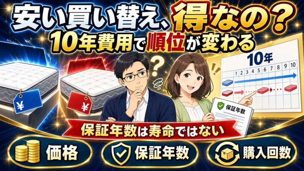 マットレス 10年 費用 比較