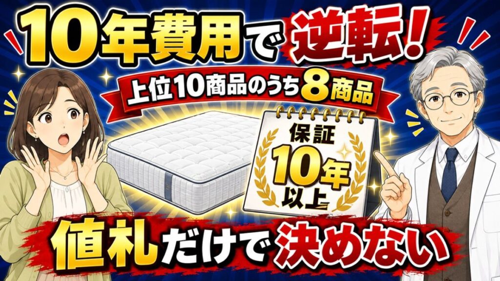 マットレス 10年 費用 比較