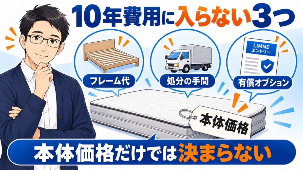 マットレス 10年 費用 比較