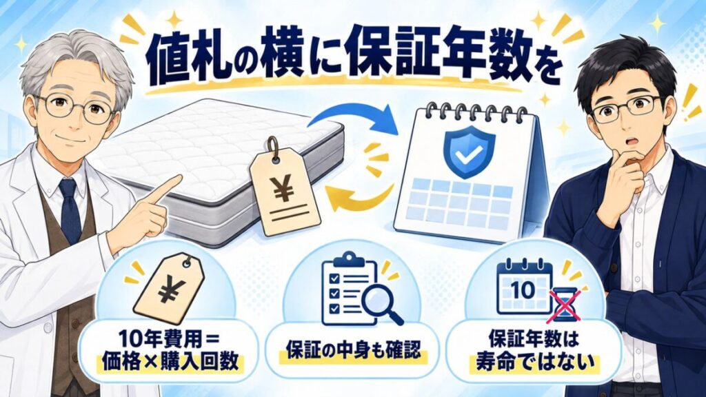 マットレス 10年 費用 比較