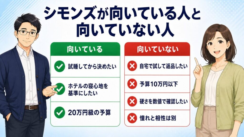 マットレス おすすめシモンズ